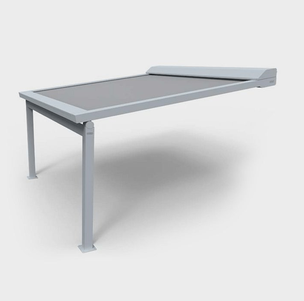 Luxusná rolovacia látková pergola na terasu HRV 80-ZIP-2P
